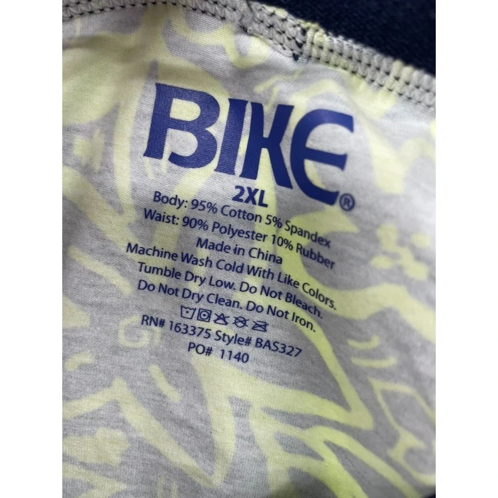 Bike Athletic Underwear Men's 2XL Flower Party Stretch Elastic Waist Brief‎ NWT